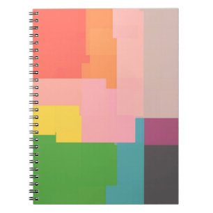 Carnet Motif Carré multicolore
