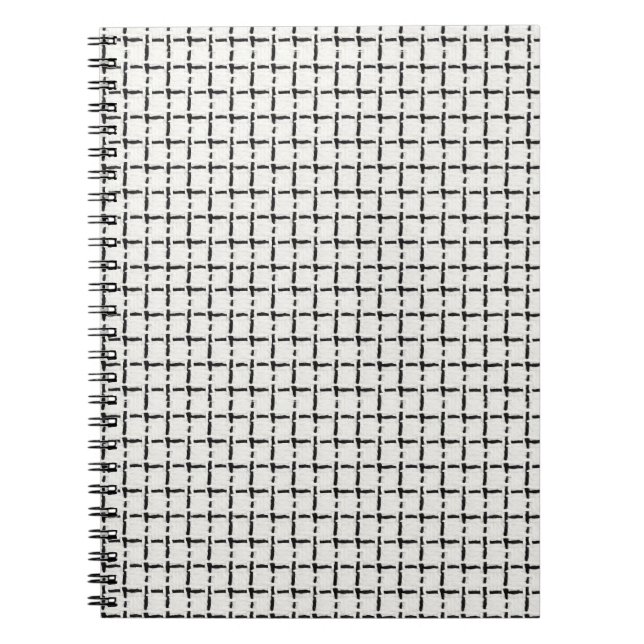 Carnet Motif carreaux simple tissé (Devant)
