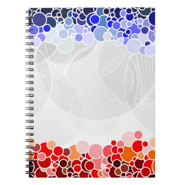CARNET MOTIF CERCLES (Devant)