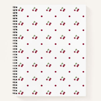 Carnet Motif cerise