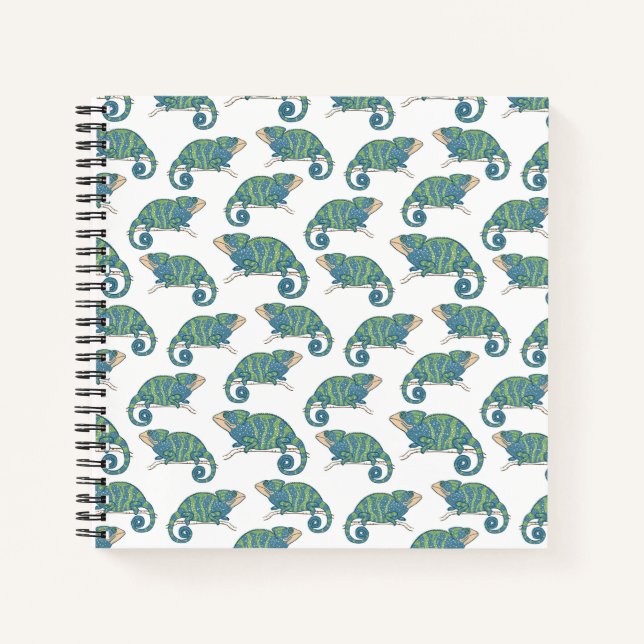 Carnet Motif Chameleon (Devant)