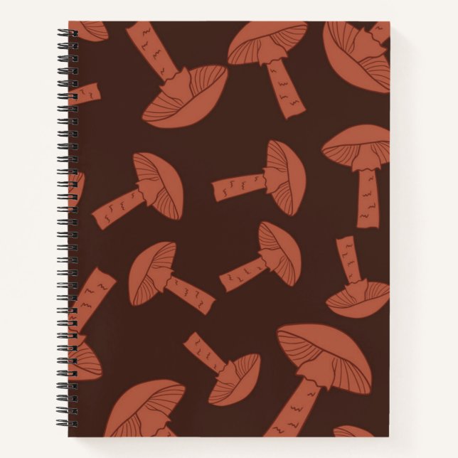 Carnet Motif champignon (Devant)