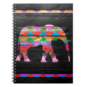 Carnet Motif Chevron Elephant #2