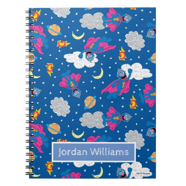 Carnet Motif Ciel Nocturne Super Grover 2.0 (Devant)