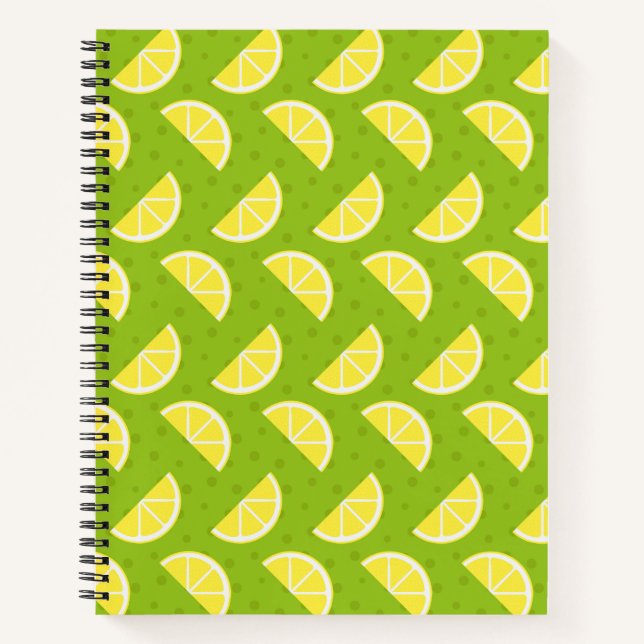 Carnet Motif citron (Devant)