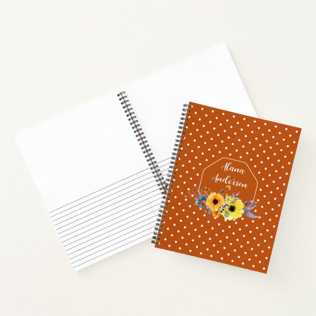 Carnet Motif classique à pois (Intérieur)