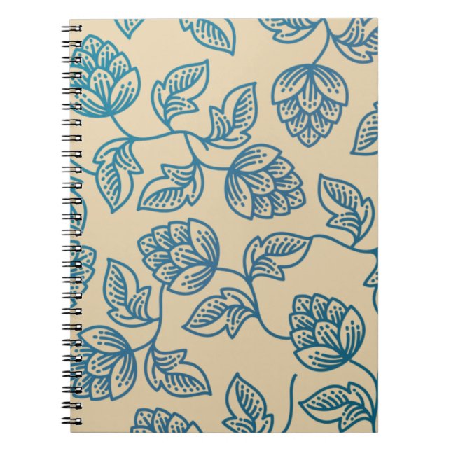 Carnet Motif Classique de Feuilles de Houblon Vintage (Devant)