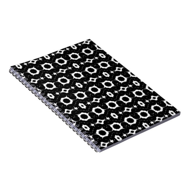 carnet motif classique noir et blanc (Côté Droit)