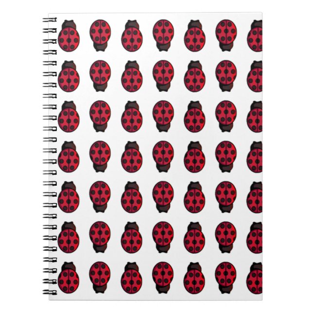 Carnet Motif coccinelle (Devant)