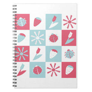 Carnet motif coloré amusant