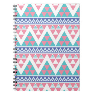 Carnet Motif coloré aztèque tribal