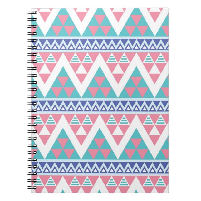 Carnet Motif coloré aztèque tribal (Devant)