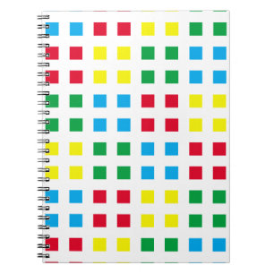 Carnet Motif coloré de géométrie