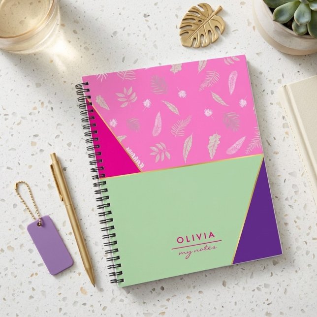 Carnet Motif Coloré Moderne Tendance  (Créateur téléchargé)