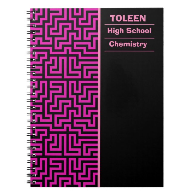 Carnet Motif coloré personnalisé (Devant)