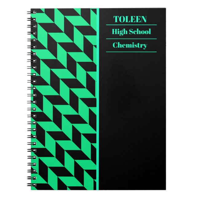 Carnet Motif coloré personnalisé (Devant)