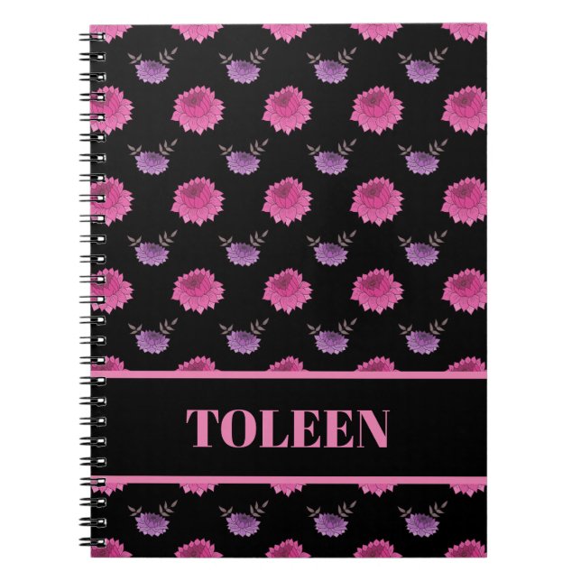 Carnet Motif coloré personnalisé (Devant)