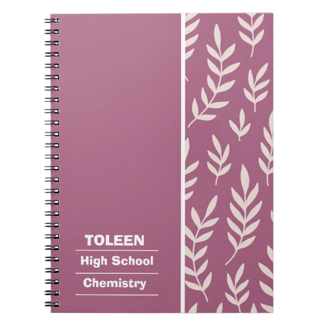 Carnet Motif coloré personnalisé (Devant)