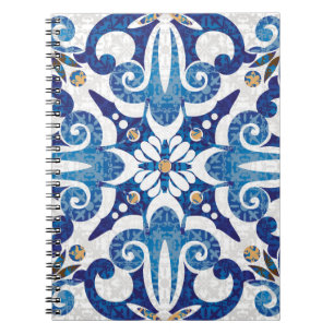 Carnet Motif coloré turkise sans couture. multico vintage