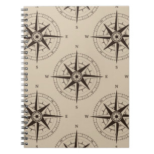 Carnet Motif Compass de navigation