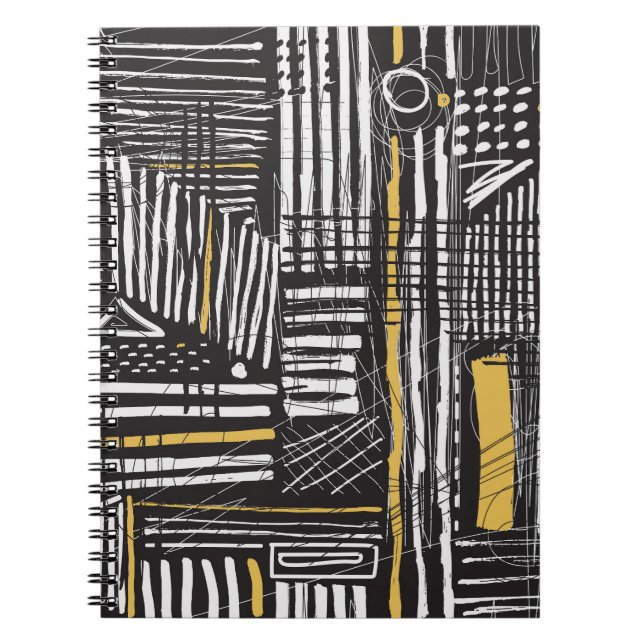 Carnet Motif créatif abstrait sans faille : design artist (Devant)