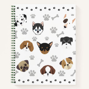 Carnet Motif Cute Puppies - Cadeau Amoureux des ch