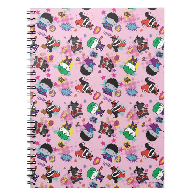 Carnet Motif d'action Chibi Super Villain (Devant)