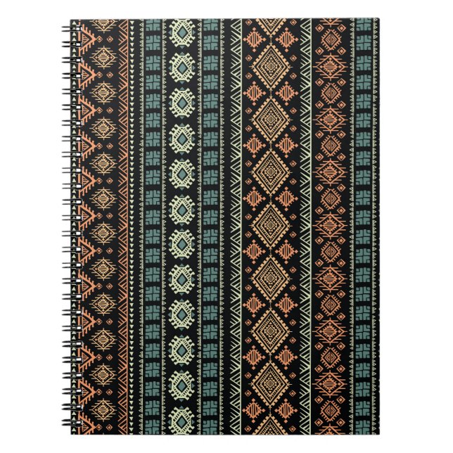 Carnet Motif d'affaires Vintage tribal (Devant)