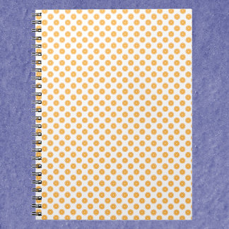 Carnet Motif d'agrumes orange
