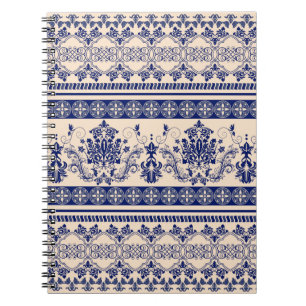 Carnet Motif damassé sans couture, papier peint classique