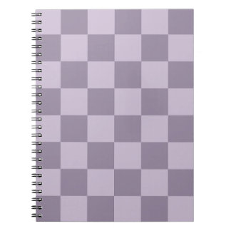 Carnet Motif damier lavande doux minimaliste
