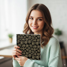 motif d'ammoniac à trilobite fossile vintage beige