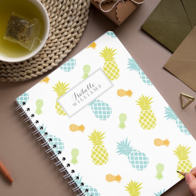 Carnet Motif d'ananas personnalisé (Créateur téléchargé)