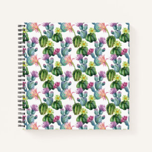 Carnet Motif d'aquarelle Cactus Art