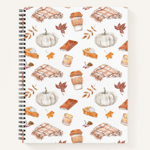 Carnet Motif d'aquarelle confortable Autumn Essentials