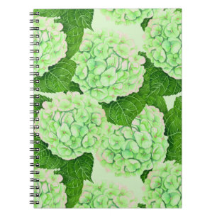 Carnet Motif d'aquarelle Hydrangea