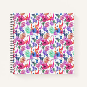 Carnet Motif d'aquarelle tropicale