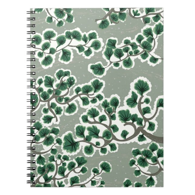 Carnet Motif d'arbre en bonsaï (Devant)