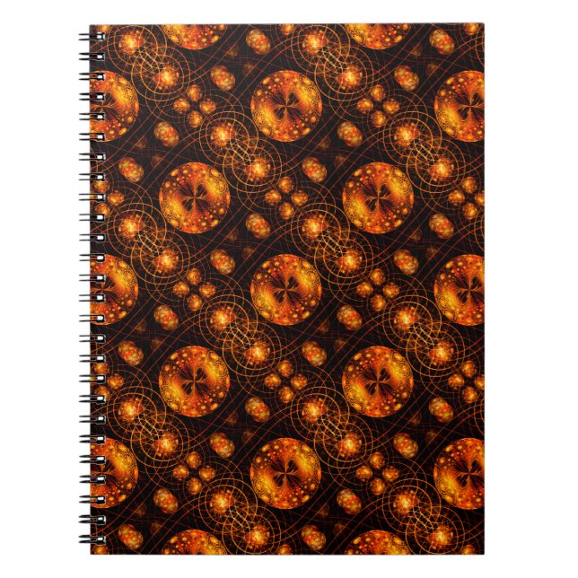 Carnet Motif d'art abstrait élégant boho moderne or #507 (Devant)