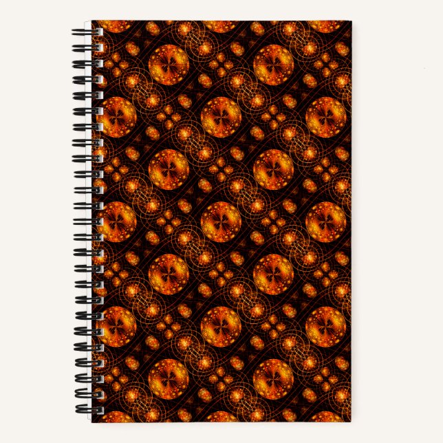 Carnet Motif d'art abstrait élégant boho moderne or #507 (Recto)