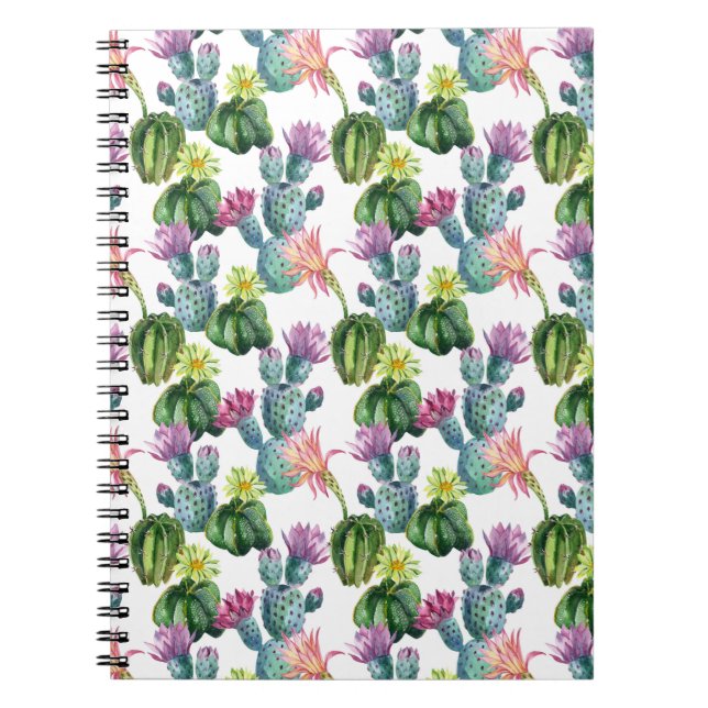 Carnet Motif d'art Cacti (Devant)