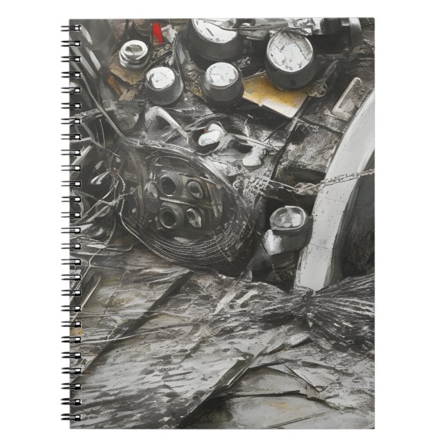 Carnet motif d'art moderne Abstrait (Devant)