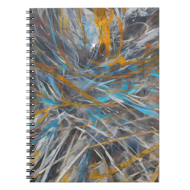 Carnet motif d'art moderne Abstrait (Devant)