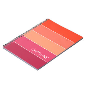 Carnet Motif d'art Retro multicouleur