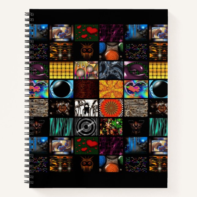 Carnet Motif d'arts pop décoratifs (Devant)