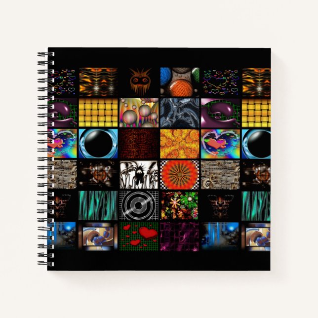 Carnet Motif d'arts pop décoratifs (Devant)