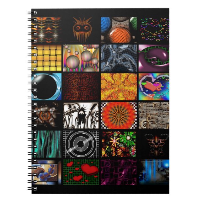 Carnet Motif d'arts pop décoratifs (Devant)