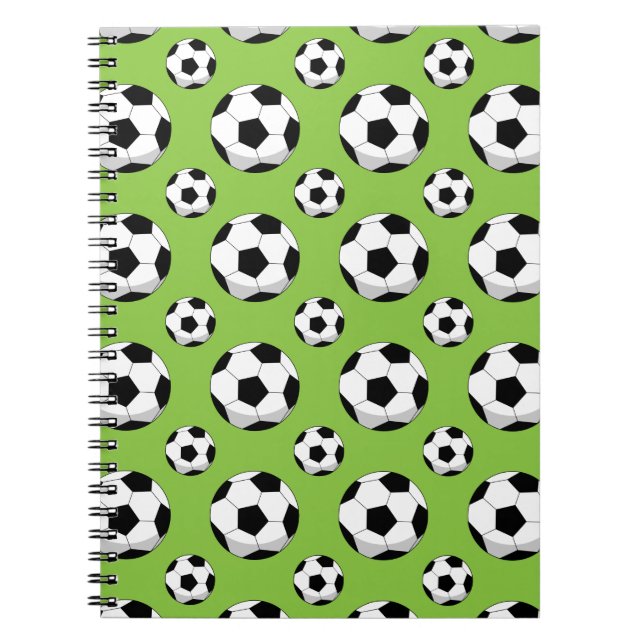 Carnet Motif de balle de football de dessin (Devant)
