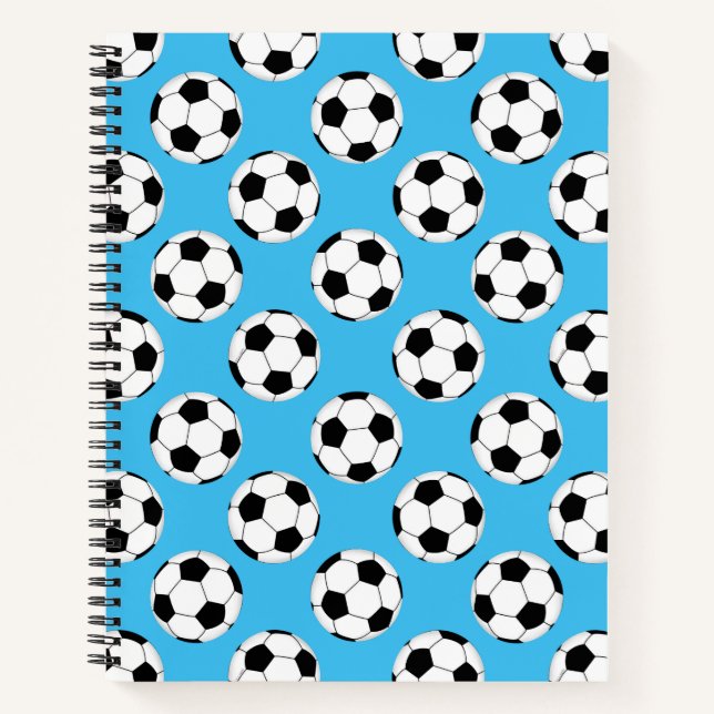 Carnet Motif de ballon de football (Devant)