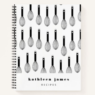 Carnet Motif de balloon blanc noir Recette